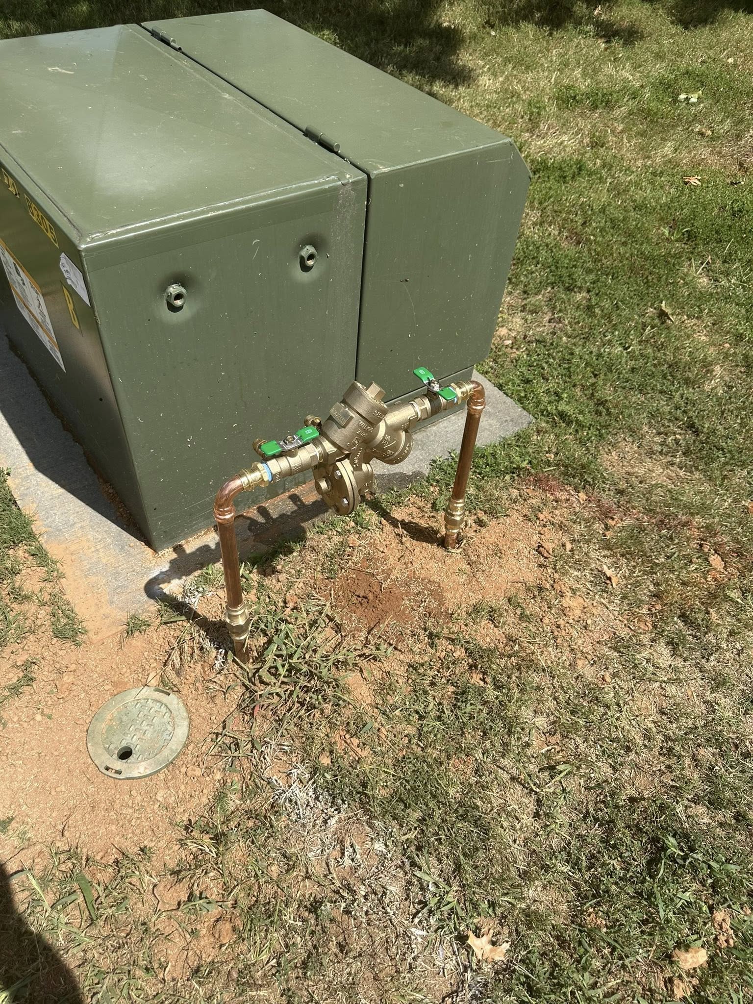 Irrigation lawn trench